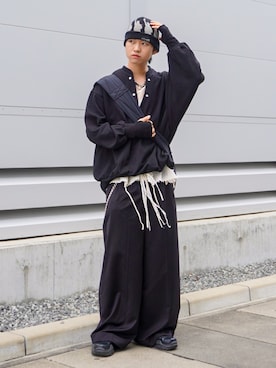 「アイテム（ニットキャップ/ビーニー）」を使った、soshunさん（メンズ・169cm）の秋コーディネート