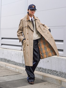 「アイテム（ホワイト系）」を使った、soshunさん（メンズ・169cm）の秋コーディネート