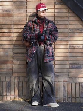 「アイテム（パンツ）」を使った、soshunさん（メンズ・169cm）の冬コーディネート