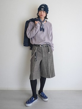 「VANS（バンズ）のアイテム」を使った、soshunさん（メンズ・169cm）の秋コーディネート