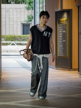 「アイテム（アクセサリー）」を使った、soshunさん（メンズ・169cm）の夏コーディネート