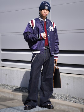 「LUENNA（ルエナ）のアイテム」を使った、soshunさん（メンズ・169cm）の冬コーディネート