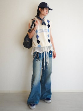「OSOI（オソイ）のアイテム」を使った、soshunさん（メンズ・169cm）の秋コーディネート
