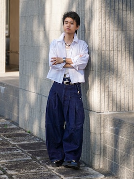 「アイテム（その他シューズ）」を使った、soshunさん（メンズ・169cm）の秋コーディネート