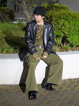 「アイテム（その他トップス）」を使った、soshunさん（メンズ・169cm）の秋コーディネート