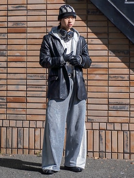 「アイテム（PC・スマホグッズ/家電）」を使った、soshunさん（メンズ・169cm）の秋コーディネート