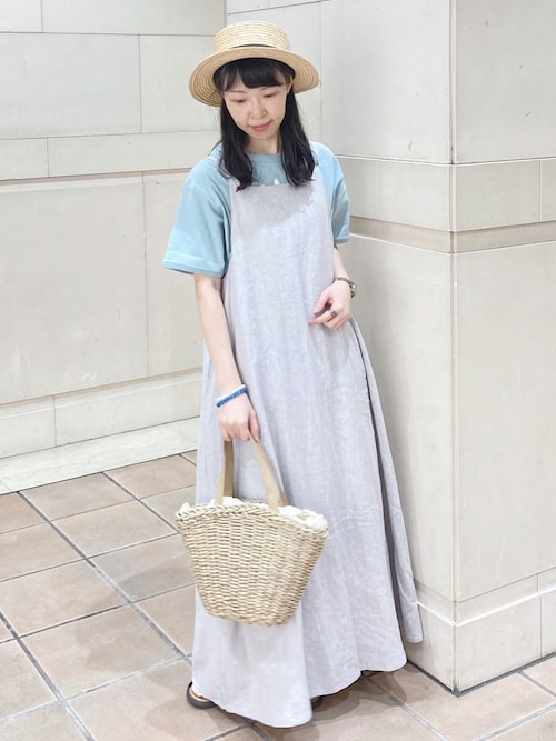 サマンサモスモス SM2 麻レーヨンキャミワンピース