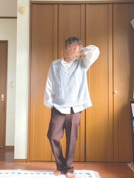 「ADRER」｜セツナさん（メンズ・163cm）の冬コーディネート