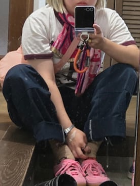 「アイテム（スニーカー）」を使った、tyyniさん（レディース・150cm）の夏コーディネート