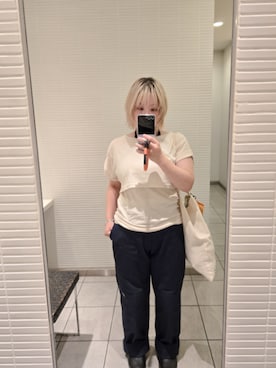 「アイテム（チノパンツ）」を使った、tyyniさん（レディース・150cm）の秋コーディネート