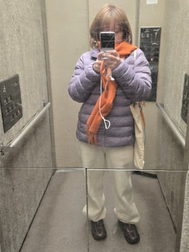 「アイテム（スウェットパンツ）」を使った、tyyniさん（レディース・150cm）の冬コーディネート