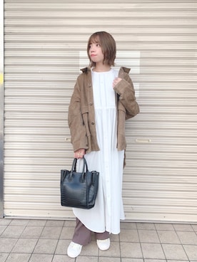 「Crisp（クリスプ）のアイテム（ブルゾン）」を使った、m a r iさん（レディース・150cm）の秋コーディネート