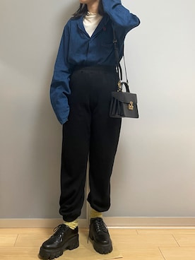 「REDYAZEL（レディアゼル）のアイテム（シューズ）」を使った、ayameさん（レディース・152cm）の秋コーディネート