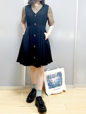 「REDYAZEL（レディアゼル）のアイテム（シューズ）」を使った、ayameさん（レディース・151cm）の夏コーディネート
