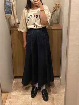 「アクティブ」｜「アイテム（ローファー）」を使った、ayameさん（レディース・152cm）の夏コーディネート