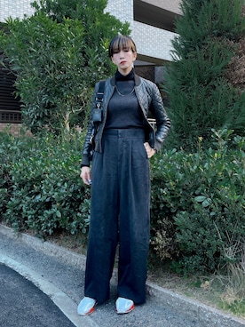 「CANAL JEAN（キャナルジーン）のアイテム（ブルゾン）」を使った、kikukomiyajiさん（レディース・172cm）の秋コーディネート