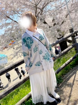 「AND COUTURE（アンドクチュール）のアイテム」を使った、ぬこ 'ㅅ'さん（レディース・150cm）の春コーディネート