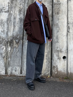 「niko and...（ニコアンド）のアイテム（ブルゾン）」を使った、まえださん（メンズ・170cm）の春コーディネート