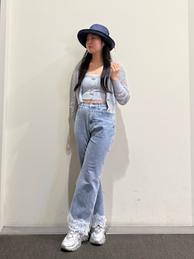 「FILA（フィラ）のアイテム（シューズ）」を使った、.*Shiori*.さん（レディース・163cm）の夏コーディネート