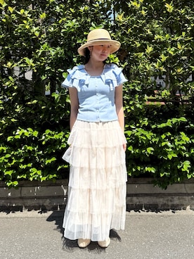 「arth（アース）のアイテム」を使った、しーちゃんさん（レディース・163cm）の夏コーディネート