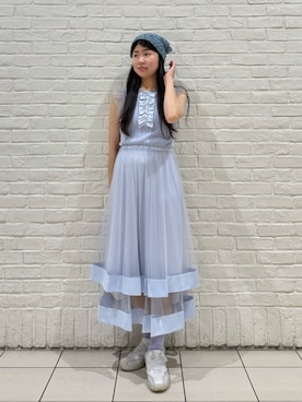 「アイテム（ヘアバンド）」を使った、.*Shiori*.さん（レディース・163cm）の夏コーディネート