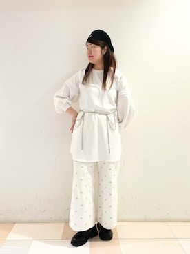 「KANGOL（カンゴール）のアイテム（ハンチング/ベレー帽）」を使った、.*Shiori*.さん（レディース・163cm）の秋コーディネート
