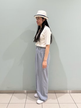 「FILA（フィラ）のアイテム（シューズ）」を使った、.*Shiori*.さん（レディース・163cm）の夏コーディネート