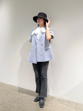「PLST（プラステ）のアイテム」を使った、しーちゃんさん（レディース・163cm）の夏コーディネート