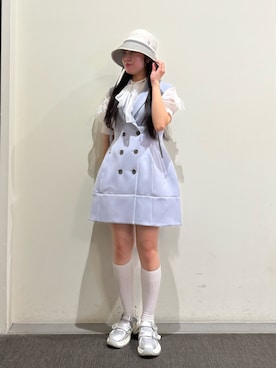 「one after another NICE CLAUP（ワンアフターアナザーナイスクラップ）のアイテム」を使った、.*Shiori*.さん（レディース・163cm）の夏コーディネート