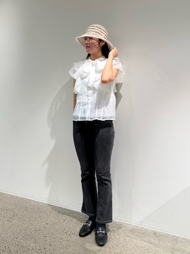 「PLST（プラステ）のアイテム」を使った、しーちゃんさん（レディース・163cm）の夏コーディネート