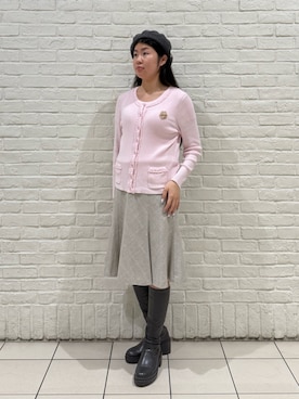 「アイテム（ハンチング/ベレー帽）」を使った、.*Shiori*.さん（レディース・163cm）の秋コーディネート