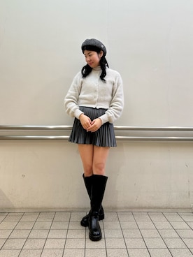 「ESPERANZA（エスペランサ）のアイテム（ブーツ）」を使った、.*Shiori*.さん（レディース・163cm）の冬コーディネート