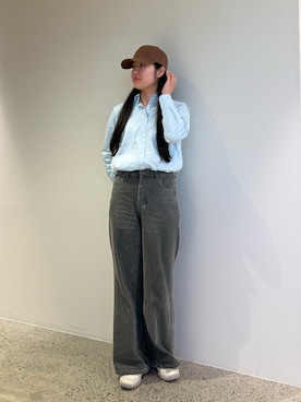 「OVERRIDE（オーバーライド）のアイテム」を使った、しーちゃんさん（レディース・163cm）の春コーディネート