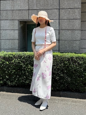 「PLST（プラステ）のアイテム」を使った、しーちゃんさん（レディース・163cm）の夏コーディネート