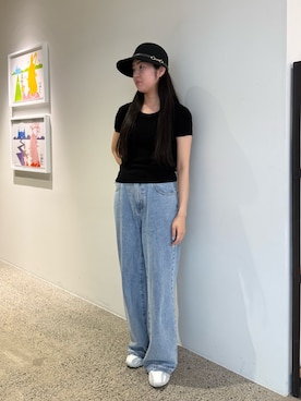 「courreges（クレージュ）のアイテム」を使った、しーちゃんさん（レディース・163cm）の夏コーディネート