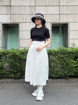 「Chapeau d' O（シャポードオー）のアイテム」を使った、しーちゃんさん（レディース・163cm）の夏コーディネート
