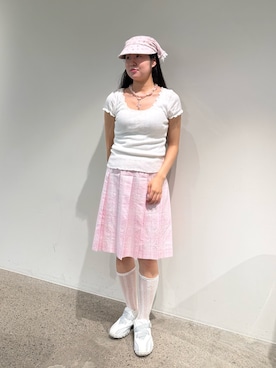 「FILA（フィラ）のアイテム」を使った、しーちゃんさん（レディース・163cm）の夏コーディネート