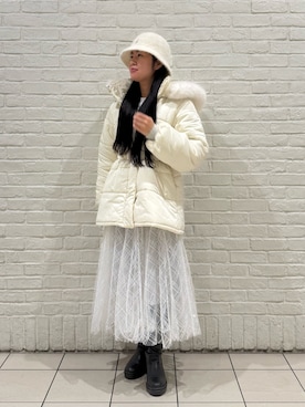 「dazzlin（ダズリン）のアイテム」を使った、.*Shiori*.さん（レディース・163cm）の冬コーディネート