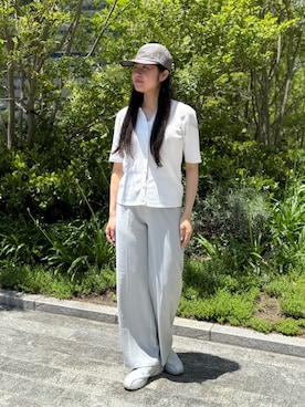 「FILA（フィラ）のアイテム（シューズ）」を使った、.*Shiori*.さん（レディース・163cm）の夏コーディネート