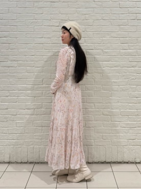 「アイテム（ハンチング/ベレー帽）」を使った、.*Shiori*.さん（レディース・163cm）の冬コーディネート