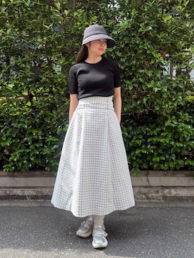 「Chapeau d' O（シャポードオー）のアイテム」を使った、しーちゃんさん（レディース・163cm）の夏コーディネート