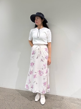 「PLST（プラステ）のアイテム」を使った、しーちゃんさん（レディース・163cm）の夏コーディネート
