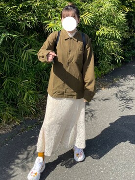 「メンズライクコーデ」｜「アイテム（スカート）」を使った、pasha/casha さん（レディース・156cm）の秋コーディネート