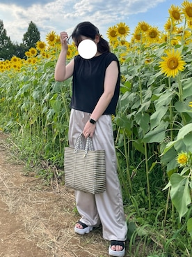 「Letra（レトラ）のアイテム」を使った、pasha/casha さん（レディース・156cm）の夏コーディネート