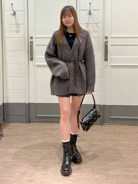 「キッズ服」｜「アイテム（ブーツ）」を使った、yuichanさん（レディース・165cm）の秋コーディネート