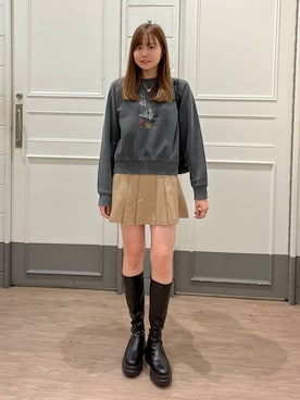 「キッズ服」｜「アイテム（スウェット）」を使った、yuichanさん（レディース・165cm）の夏コーディネート