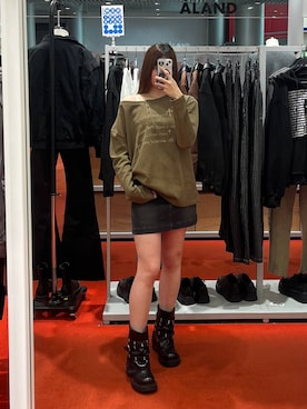 「3.3 Field Trip （3.3フィールドトリップ）のアイテム」を使った、yuichanさん（レディース・165cm）の冬コーディネート