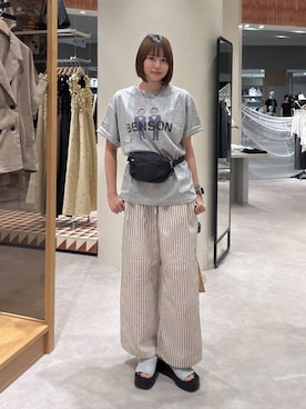 「アイテム（アクセサリー、ブルー系）」を使った、yuimaruさん（レディース・165cm）の夏コーディネート