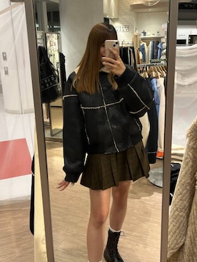 「キッズ服」｜「アイテム（ジャケット/アウター）」を使った、yuichanさん（レディース・165cm）の秋コーディネート
