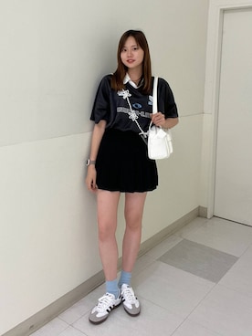 「キッズ服」｜「アイテム（PC・スマホグッズ/家電）」を使った、yuichanさん（レディース・165cm）の夏コーディネート
